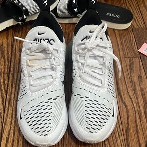 Nike White and Black Running Sneakers